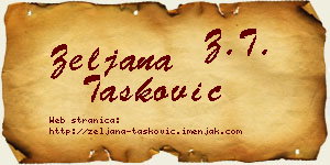 Željana Tasković vizit kartica